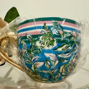 Lily Pulitzer Floral Ceramic Mug ‘Chick Magnet’